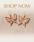 Butterfly flower resin Earrings