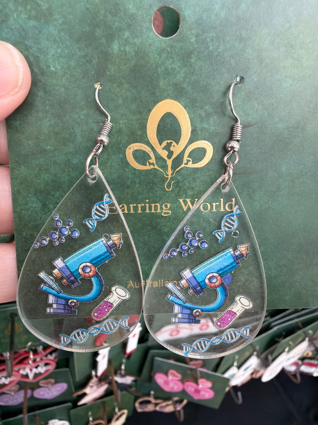 Hypoallergenic Stainless Steel Microscope Earrings Australia