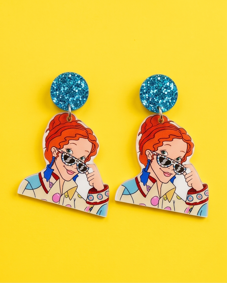 Hypoallergenic Stainless Steel Mrs Fizzle - Magic School Bus Earrings Australia