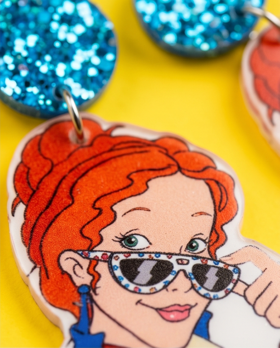 Hypoallergenic Stainless Steel Mrs Fizzle - Magic School Bus Earrings Australia