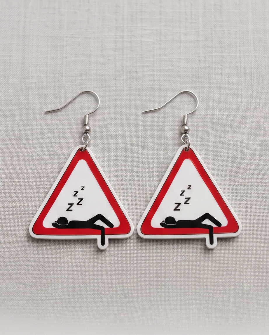 Sleeping Sign Earrings Australia