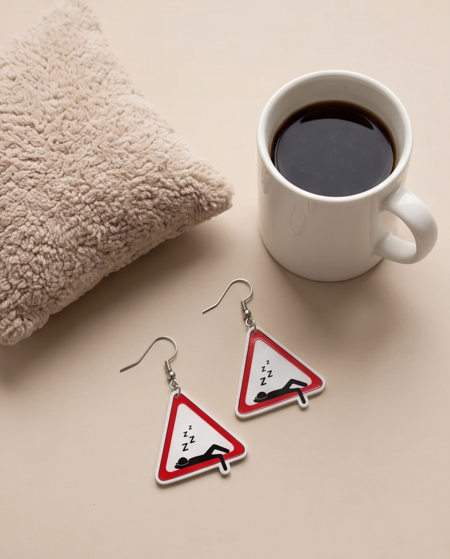 Sleeping Sign Earrings Australia