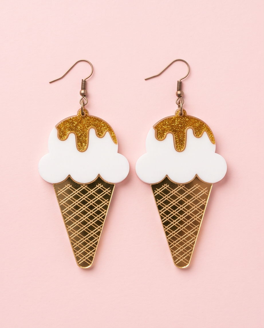 Ice-cream cone Earrings