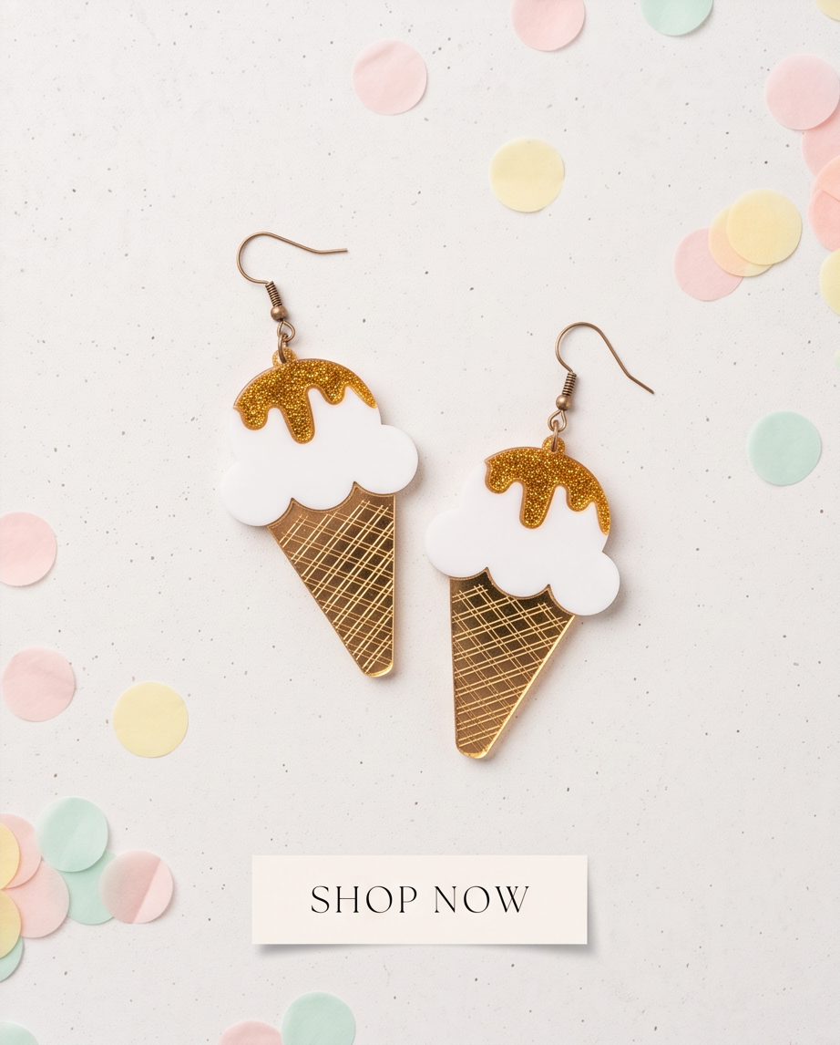Ice-cream cone Earrings