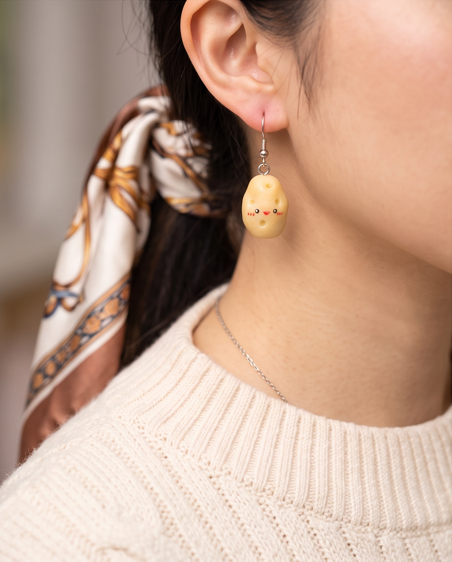 Potato Earrings