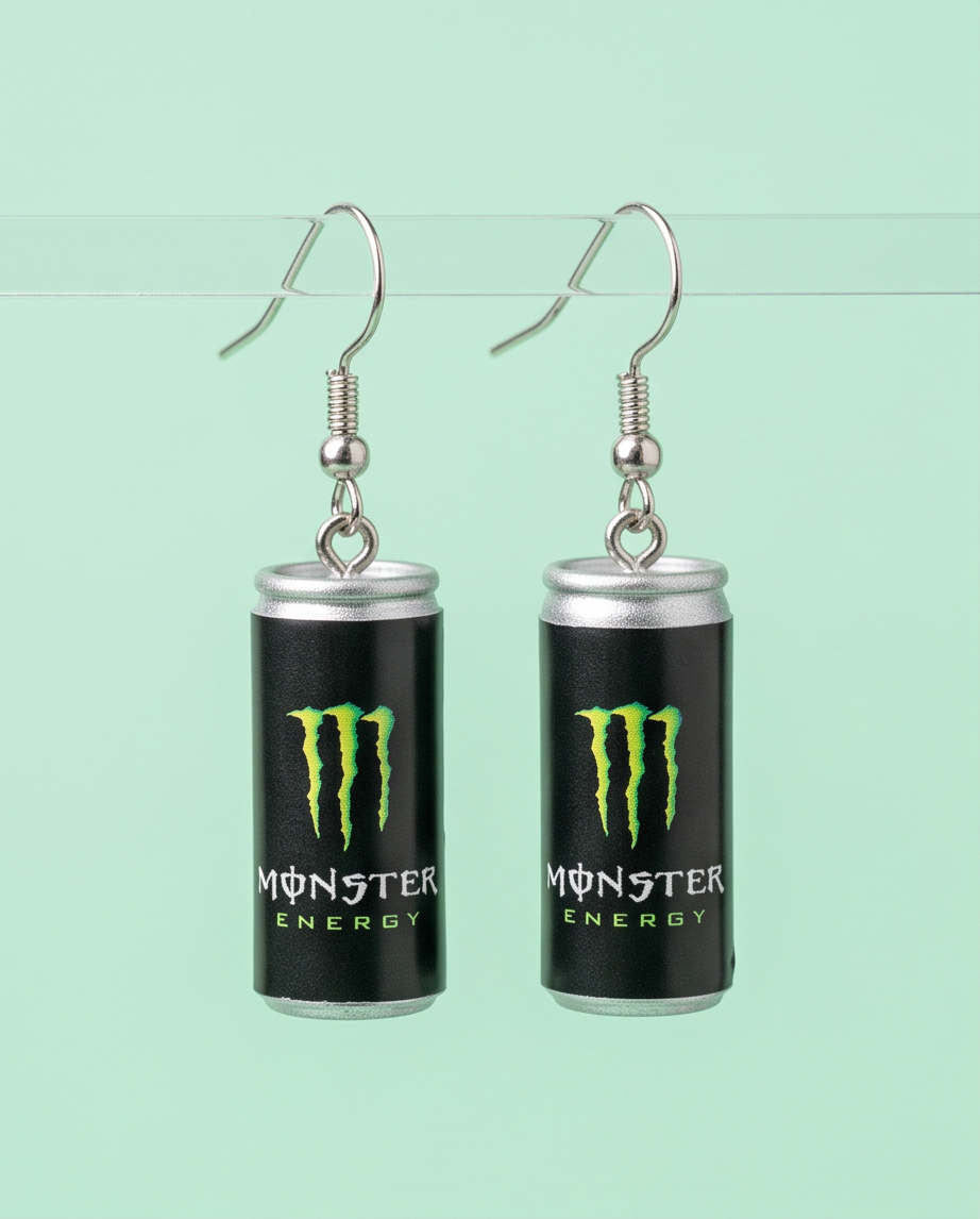 Monster Drink Earrings