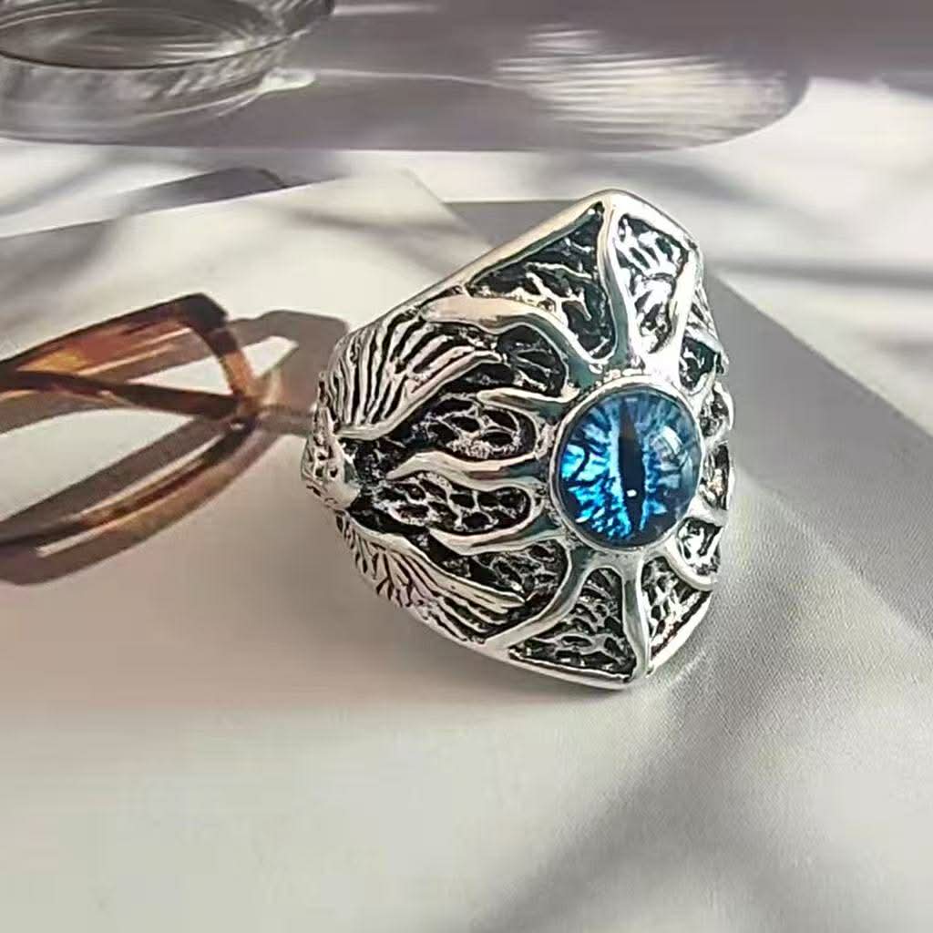 Dragon Eye Adjustable Ring – Stainless Steel Statement Ring