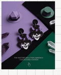 Skeleton Top Hat Earrings